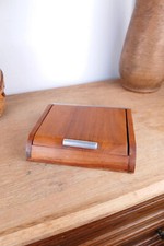 Boîte à Cigarettes / Cigarillos Art Déco – Gem's – Bois & Métal –