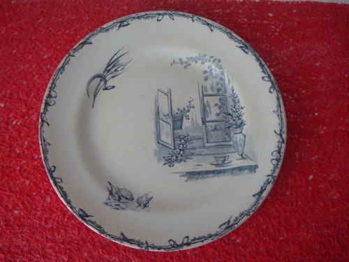 Assiette terre fer b - fer, h.b