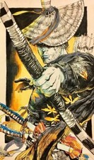 toile tableaux  guerrier