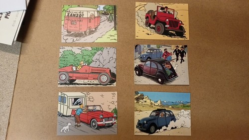 Tintin lot cartes - cartes, postales