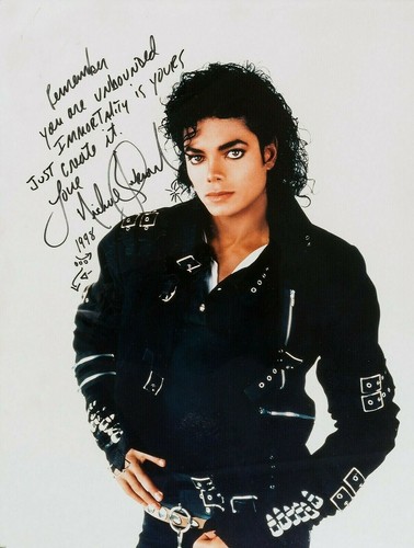 Michael jackson autographe - jackson,