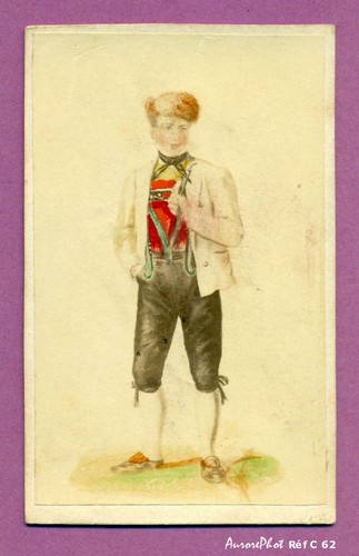 Cdv colorisée homme - cdv, en