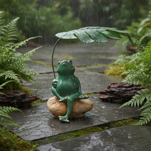 Grenouille avec parapluie - grenouille,