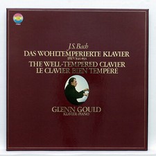 GLENN GOULD ⸺  JS BACH the well-tempered clavier ⸺  CBS 4xLPs box EX++