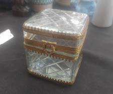 ANCIEN GRAND COFFRET EN VERRE