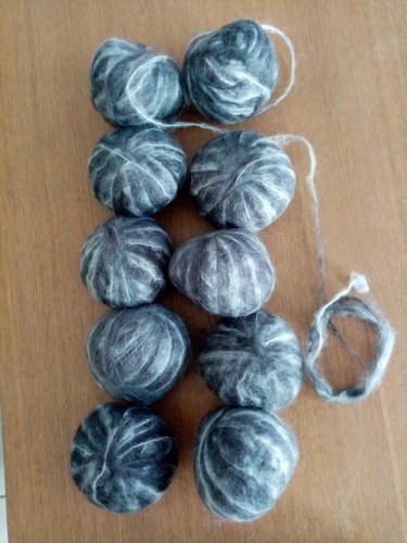 Lot pelotes mohair poils - pelotes,