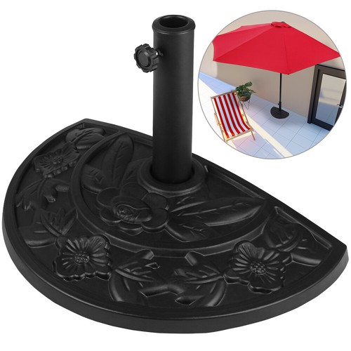 Demi pied parasol noir - demi-pied,