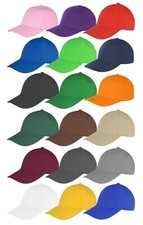 Bleu Gris Vert Blanc Gris Rose Violet Orange Coton Bross� Casquette Baseball
