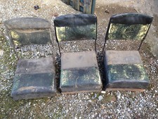 Lot de 3 anciens sièges de véhicule ancien automobile ancienne old car seats