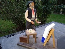 santon habillé peintre