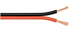 [15089] Goobay Bobine 10 m Câble Haut Parleur 2 x 0,5 mm² Cuivre Noir Rouge