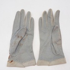 Gants De Conduite En Cuir Gris