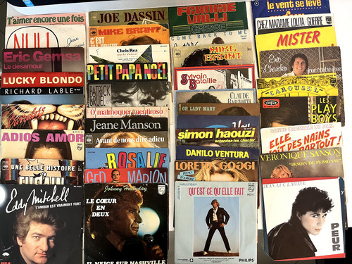 Lot disques 45 tours - de,