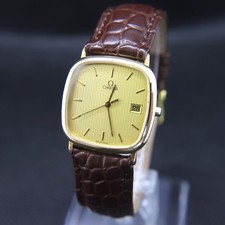 Omega De Ville Date Vintage Or Quartz Montre Hommes Authentique Travail