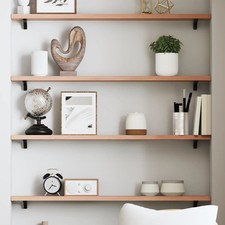 Étagère Murale Suspendue Flottante Gris Foncé Bois Chêne Massif Traité vidaXL