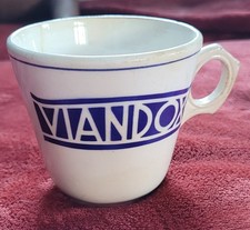 ANCIENNE TASSE  VIANDOX - PUBLICITAIRE COLLECTIONNEUR-LETTRES ET UN NUMERO ARRI