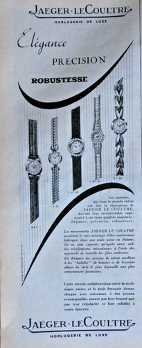 Publicité presse 1956 - publicitÉ, de