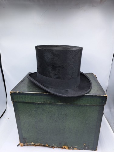 Chapeau haut forme taupe - chapeau, en