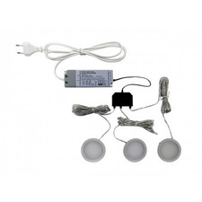 Kit 3 spots LED Nube 35 - alu