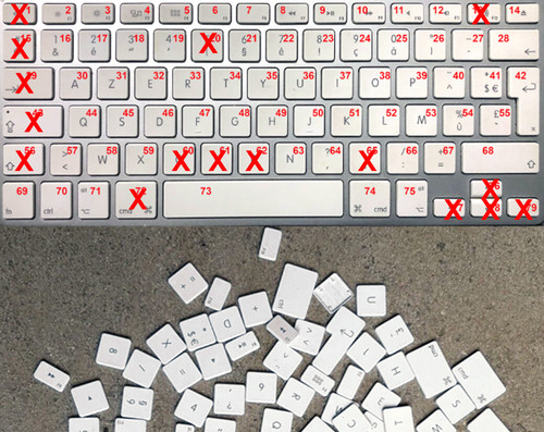 Touche clavier sans - , apple