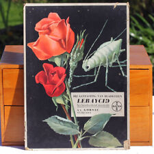 Ancien carton publicitaire de droguerie belge pour l'insecticide Lebaycid Bayer