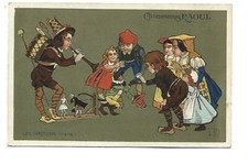 ILLUSTRATION SIGNEE  LES NATIONS ITALIES PUB CHAUSSURES RAOUL