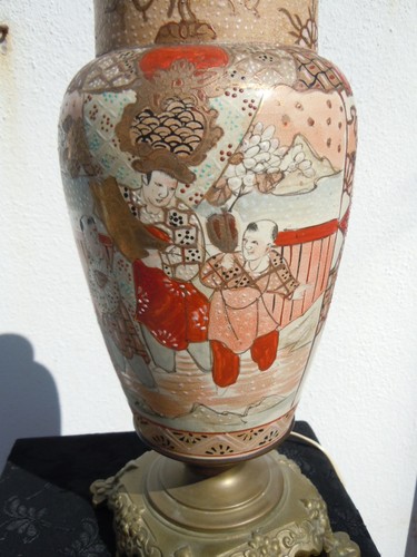 Lampe émaux polychromes