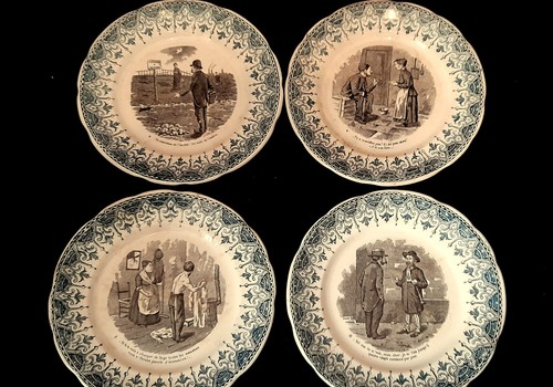 Lot anciennes assiettes - de,