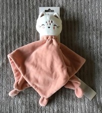 Doudou Chat Ours blanc rose Gémo