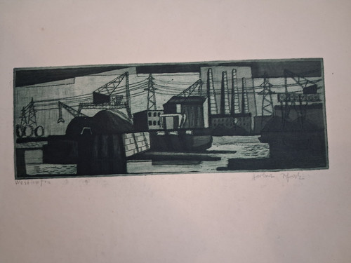 Gravure aquatinte originale - gravure,