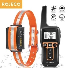 ROJECO-Collier électrique de dressage pour chien, télécommande, étanche,antichoc