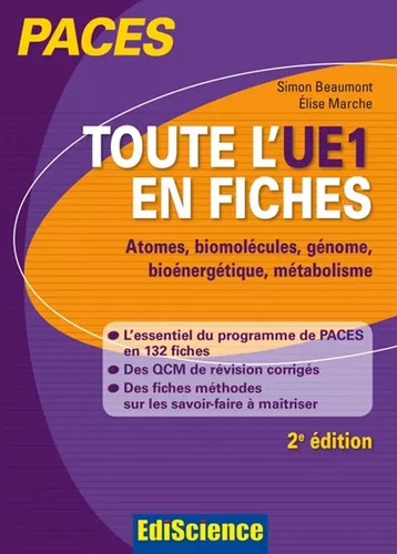 Toute ue1 fiches paces - l'ue1, en