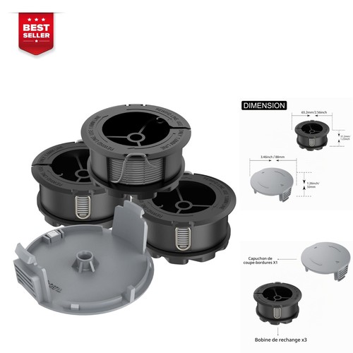 Bobine fil coupe bordure - bobine, de