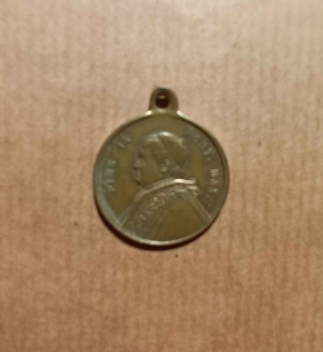 Petite medaille pape pie ix - ,