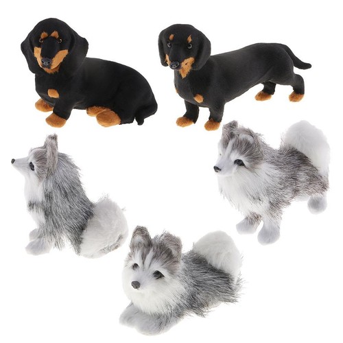 Huskie figurine cour - /,