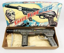 Space King Machine Gun - Jouet à Piles en Tôle (Exelo Japon 1960's)