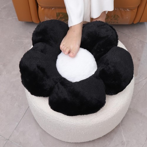 Flower pouf ottoman full foam - flower,