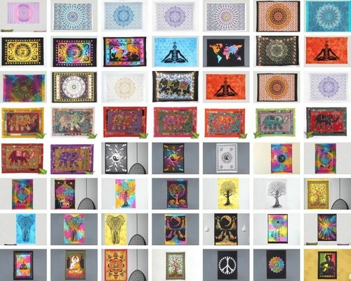 Indian mandala wall hanging - wall,