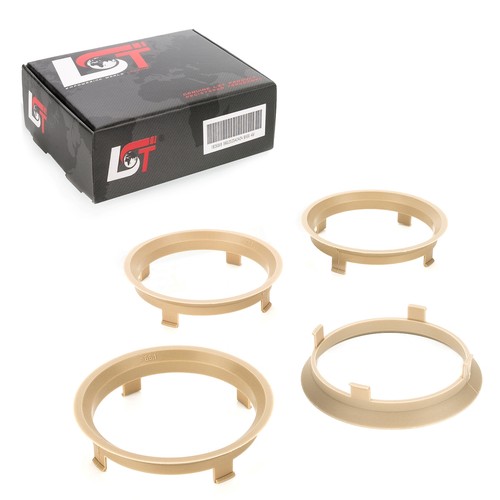 Bagues centrantes beige - 4x,