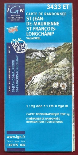 Carte ign serie - 3433, e