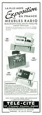 Publicité ancienne meubles radio télé-cité 1956 issue de magazine