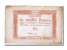 Billet, France, 1000 Francs, 1795, Bert, VZ, KM:A80, Lafaurie:175