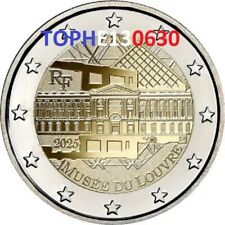FRANCE COMMÉMORATIVE 2025 "MUSEE DU LOUVRE " 2 EURO - NEUVE - COINCARD -  BU -