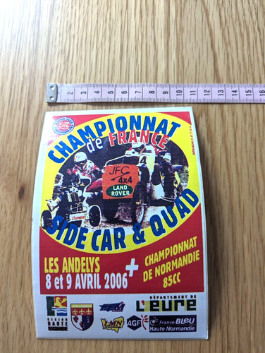Autocollant side car - cross, les