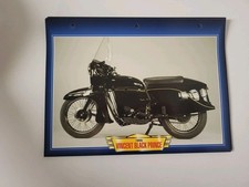 Carte Fiche Moto Passion Édition Atlas Vincent Black Prince 1955