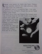 publicite    MONTRE  PATEK