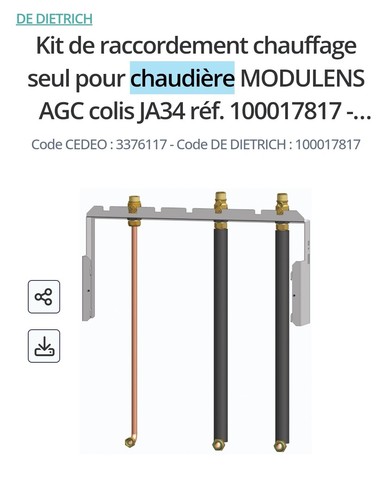 Kit raccordement ja34 - kit,