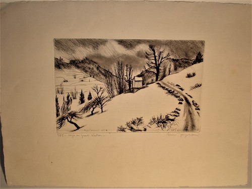 Estampe gravure andré - estampe, /
