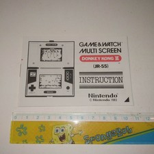 NINTENDO game and watch DOUBLE SCREEN Donkey Kong 2 - instruction / notice