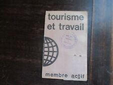 1965 1966 CARTE DE MEMBRE